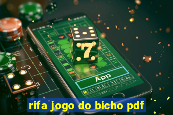 rifa jogo do bicho pdf